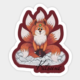 Cute Cryptid - Kitsune Sticker